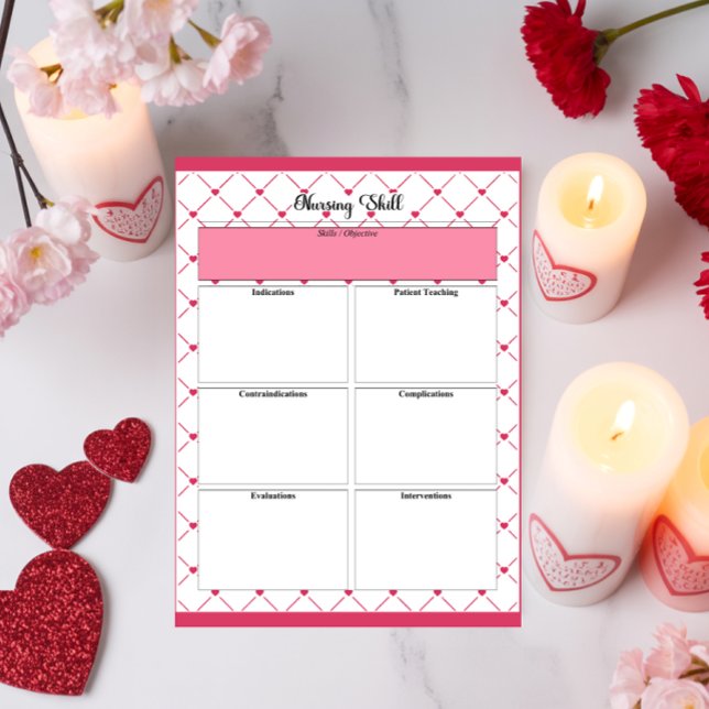 Tekopp Cuties _ Nursing Skill Anteckningsblock (Skapare uppladdad)