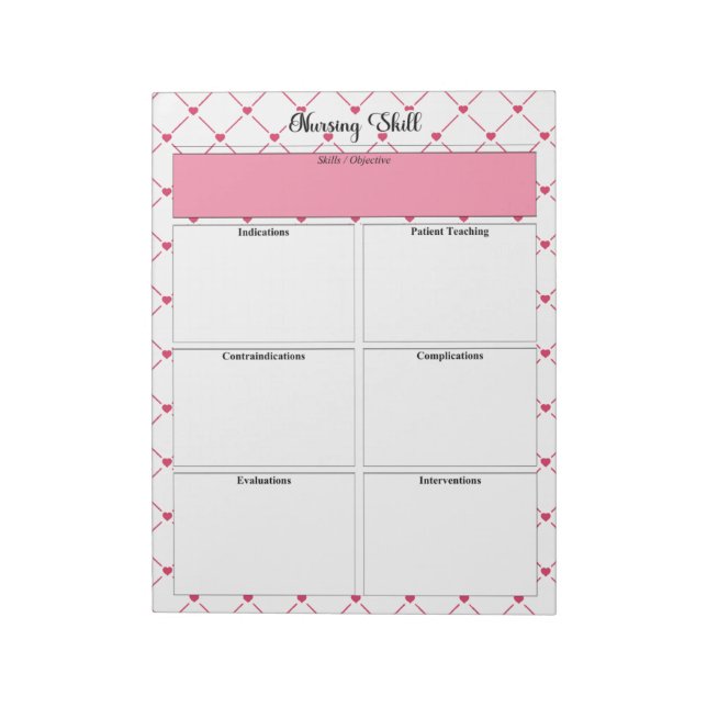 Tekopp Cuties _ Nursing Skill Anteckningsblock (Roterad)