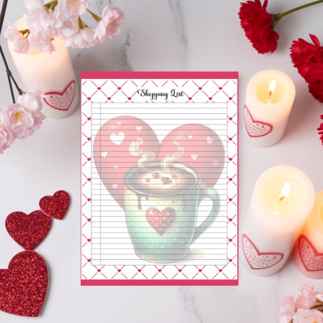 Tekopp Cuties _ Shopping List Anteckningsblock (Skapare uppladdad)