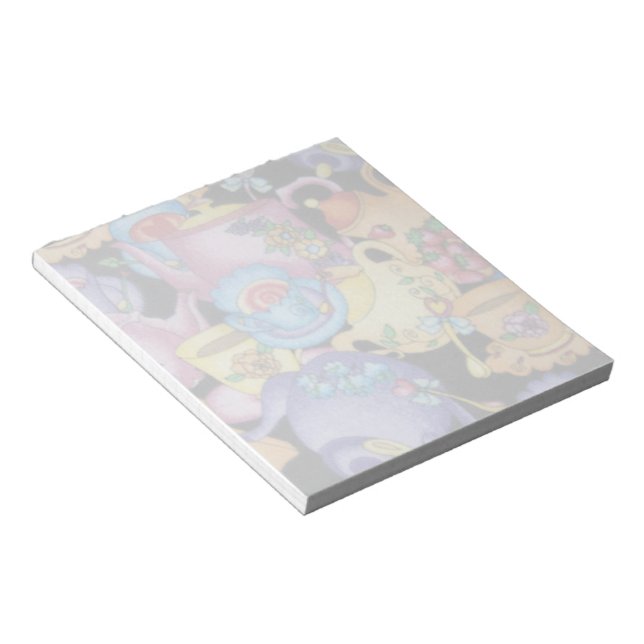 Tekopp och Tekannor Anteckningsblock (Vinklad)