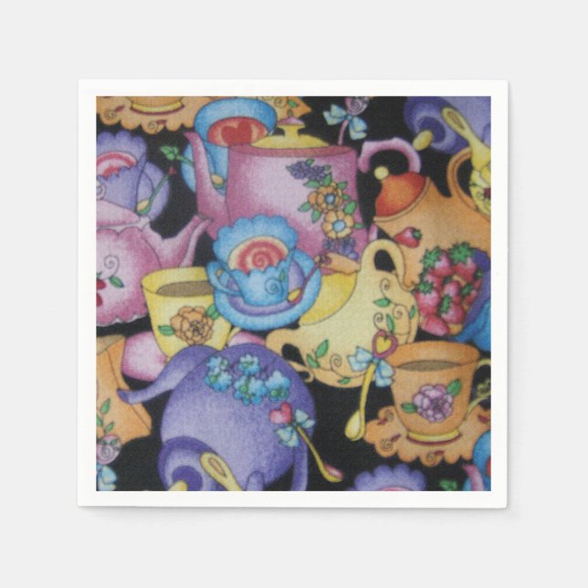 Tekopp och Tekannor Pappersservett (Framsidan)