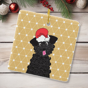 Tekopp Pudel julpet Ornament