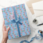 Tekopp Rosor Mönster Söt Blommig Feminim Söt  Presentpapper<br><div class="desc">Handmålad design för dig! Ändra bakgrundsfärgerna också. Kolla min butik för fler färger och mönster eller låt mig veta om du vill ha något anpassat. Tack för att du handlar med mig!</div>