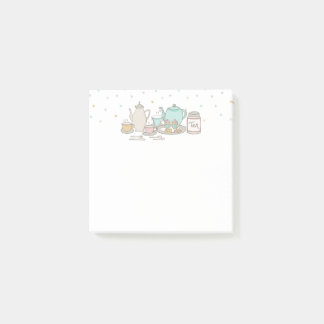 Tekopp sett Hög Tea Post-It Notepad Block