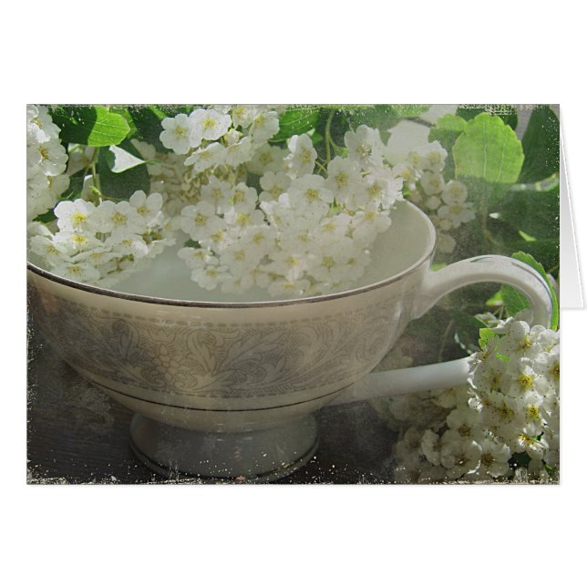 Tekopp still Life Hälsningskort (Framsidan Horizontal)