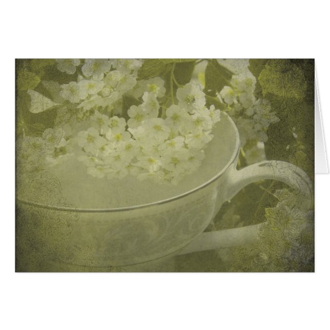 Tekopp still Life Hälsningskort (Framsidan Horizontal)