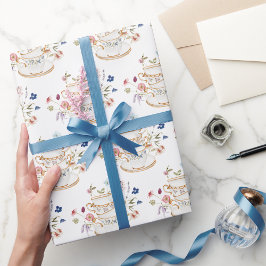 Tekoppens inpackningspapper presentpapper