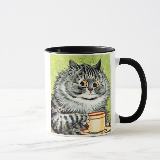Tekoppkatt av Louis Wain Mugg (Höger)
