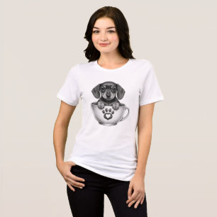 Tekopps-dachshund-valp t shirt