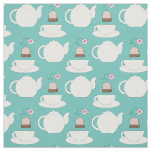 Tekopps- och tekann-set Söt Café Barista Tyg