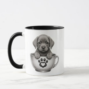 Tekopps Silver Labrador Retriever Valp Mugg