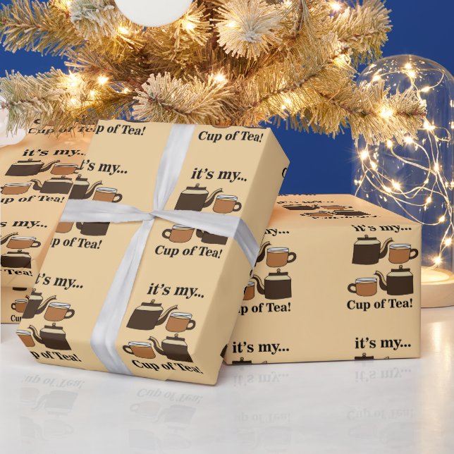 Tekopps teapot Det är min kopp te Presentpapper (Helgdagar)