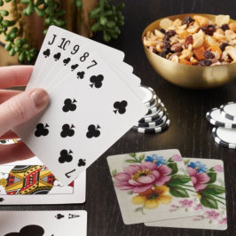 Tekoppsblomsterbukett Casinokort