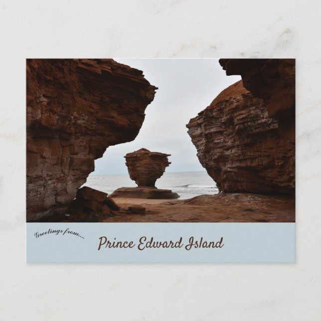 Tekoppsklippen Prince Edward Island Kanada Vykort (Framsida)