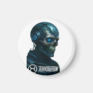 TEKVOLUTION - CYBORG SKULL MAGNET