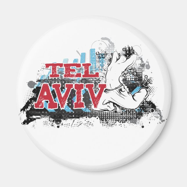 TEL AVIV - En grym stil i Israels huvudstad 1 Magnet (Framsidan)