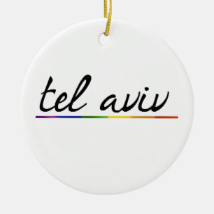 TEL AVIV GAY PRIDE - .PNG JULGRANSPRYDNAD KERAMIK