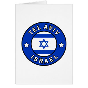 Tel Aviv Israel Hälsningskort
