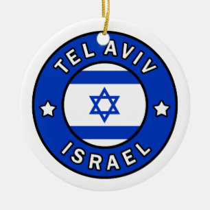 Tel Aviv Israel Julgransprydnad Keramik