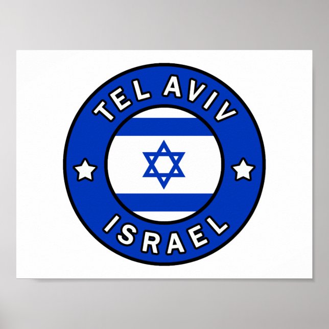 Tel Aviv Israel Poster (Framsidan)
