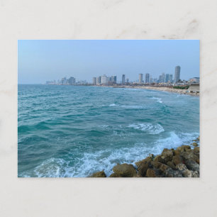Tel Aviv, Israel Shoreline Vykort