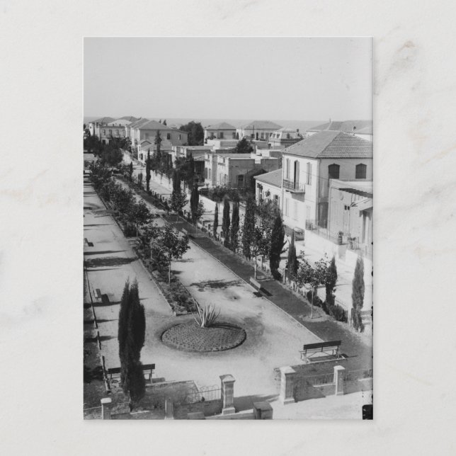 Tel Aviv på tidigt 1920-talet Vykort (Framsida)