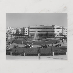 Tel Avivs dizengoff Circle på 1930-talet Vykort