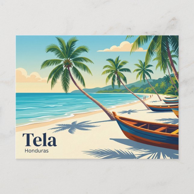 Tela Honduras Vykort (Framsida)