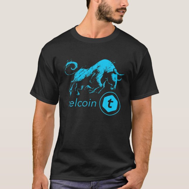 TELCOIN Crypto BULLRUN HODL Blockchain TEL Coin to T Shirt (Framsida)
