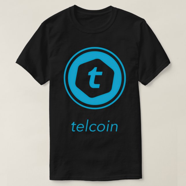 TELCOIN Crypto HODL TEL Token be Blockchain Rich M T Shirt (Design framsida)