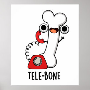 Tele-ben Rolig ben Telefon Puns Poster