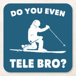 Tele Bro? Underlägg Papper Kvadrat