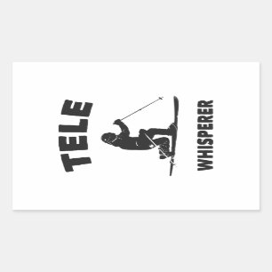 Tele Whisperer Rektangulärt Klistermärke