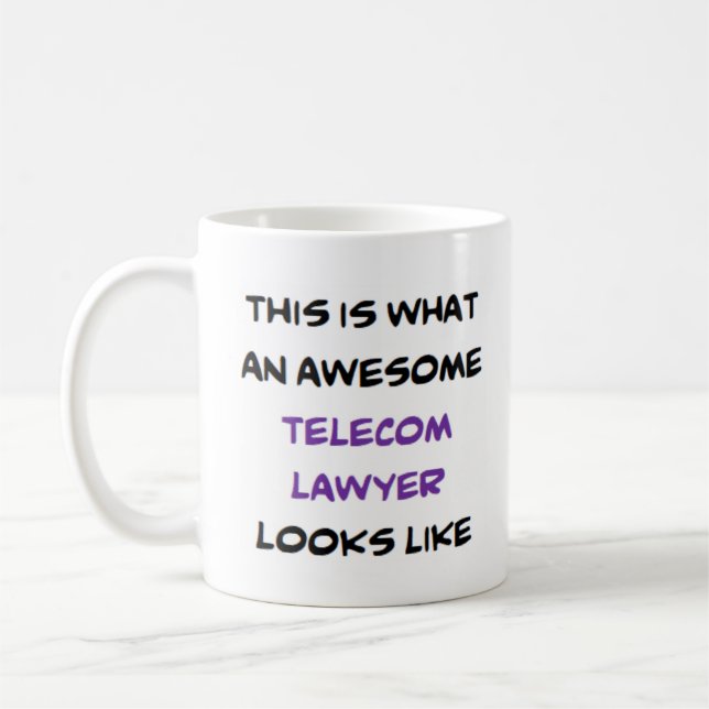 Telecom advokat, fantastisk kaffemugg (Vänster)