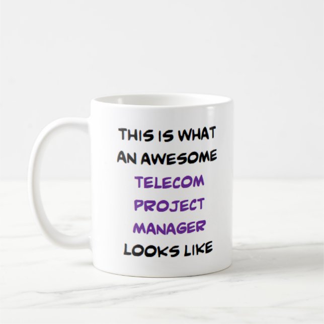 Telecom projektledare, fantastisk kaffemugg (Vänster)