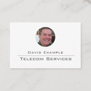 Telecom Services med Photo of Holder Visitkort
