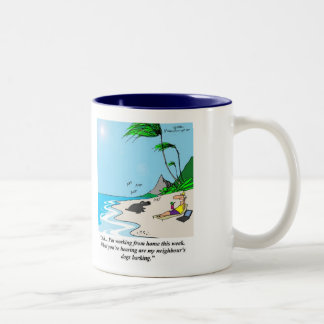 Telecommutingaffärsanalytikeren nr. 1 Två-Tonad mugg