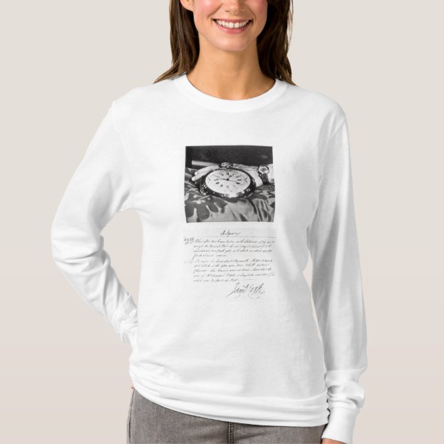 Telefax av den fick- chronometeren t-shirt (Framsida)