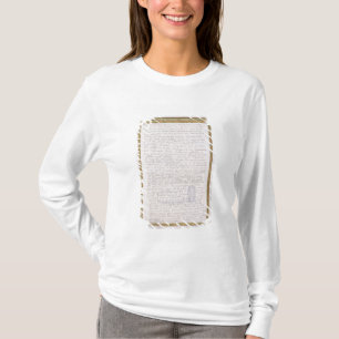 Telefax av ett brev från Elizabeth mig till T Shirt