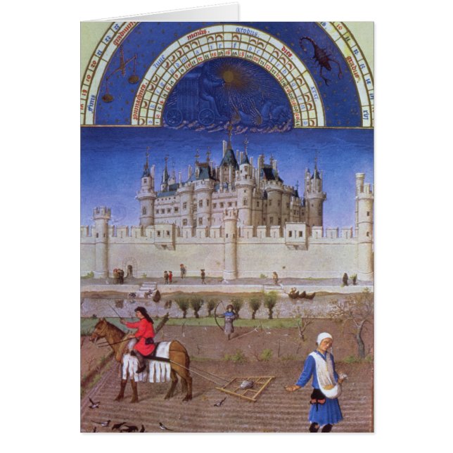 Telefax av Oktober: så vinterkornet Hälsningskort (Framsidan)