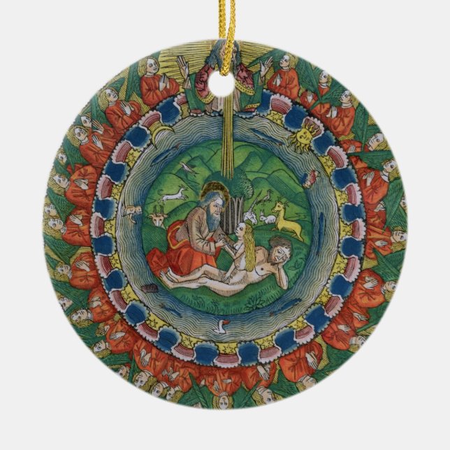 Telefaxen kopierar av skapade kvällen för julgransprydnad keramik (Framsidan)