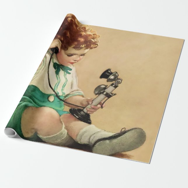 Telefon av Jessie Willcox Smith Presentpapper (Utrullad)