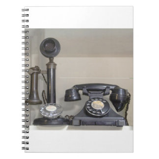 Telefon för vintage av bakelithandlaren anteckningsbok