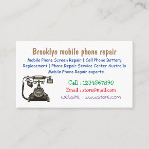 Telefon serieillustration visitkort
