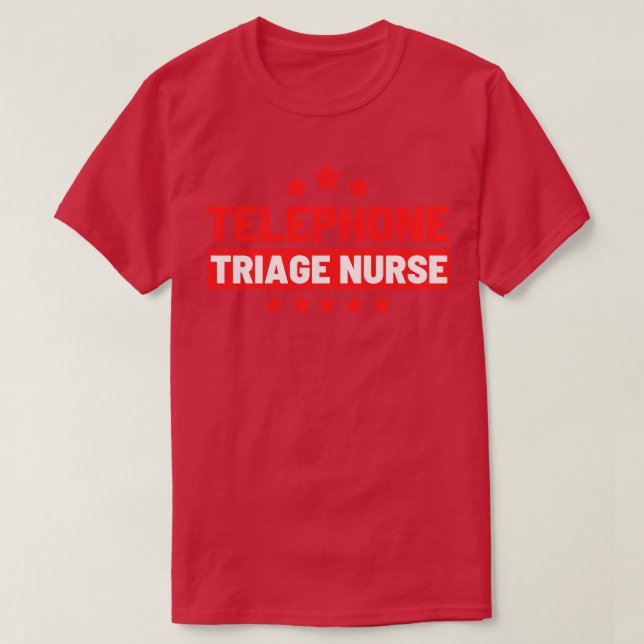 Telefon Triage Nurse 7 T Shirt (Design framsida)