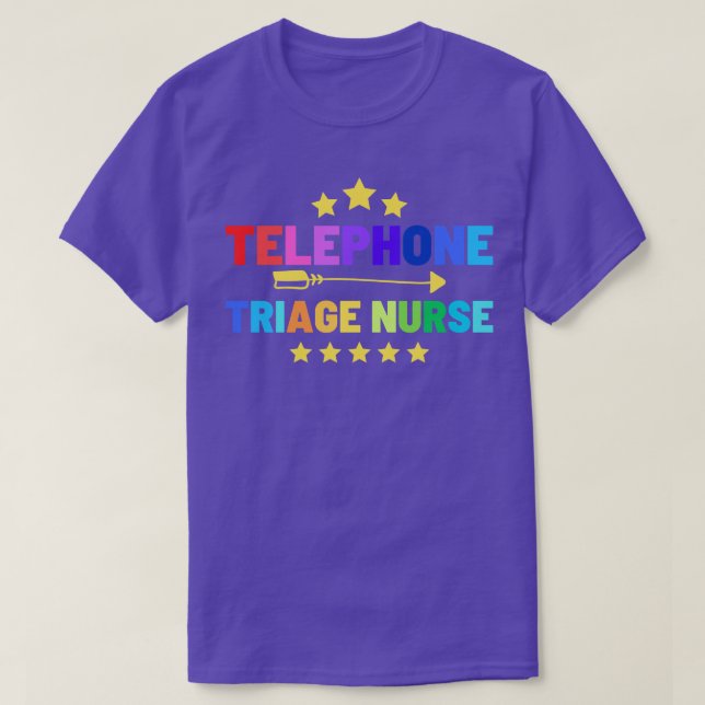 Telefon Triage Nurse T Shirt (Design framsida)