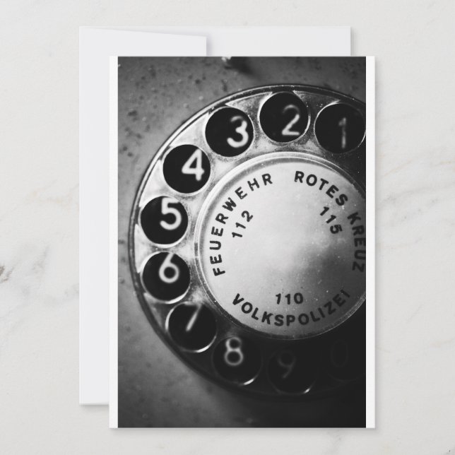 Telefon Wählscheibe (Framsida)