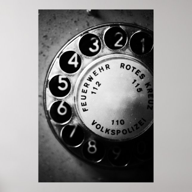 Telefon Wählscheibe Poster (Framsidan)