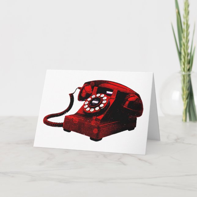 Telefonbox för popup-konst kort (Framsida)
