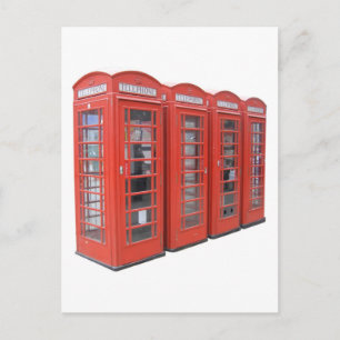 Telefonbox i London Vykort
